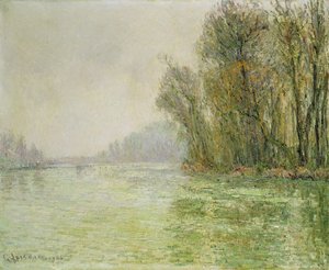 冬のオワーズ、1906 作： Gustave Loiseau